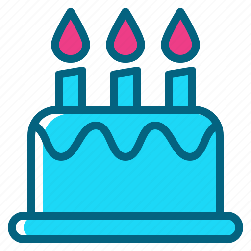 Birthday, cake, candle, dessert, party icon - Download on Iconfinder
