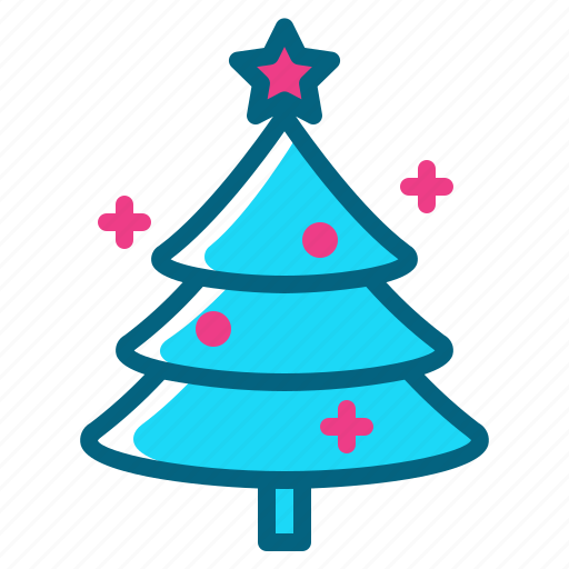 Ball, christmas, decorated, pine, star, tree icon - Download on Iconfinder