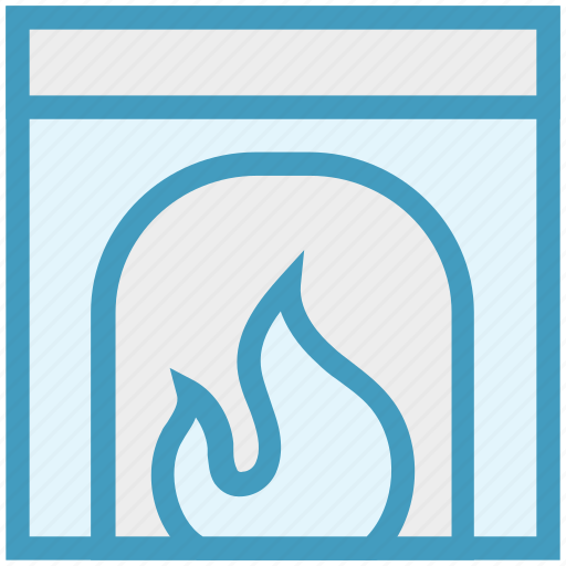 Chimney, christmas, fire, fireplace, heater icon - Download on Iconfinder