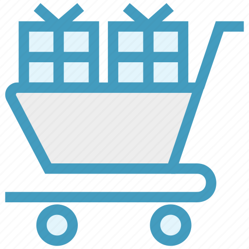 Cart, christmas, gifts, gifts boxes, present icon - Download on Iconfinder