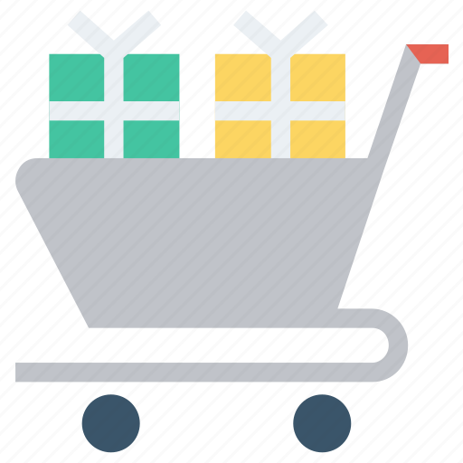 Cart, christmas, gifts, gifts boxes, present icon - Download on Iconfinder