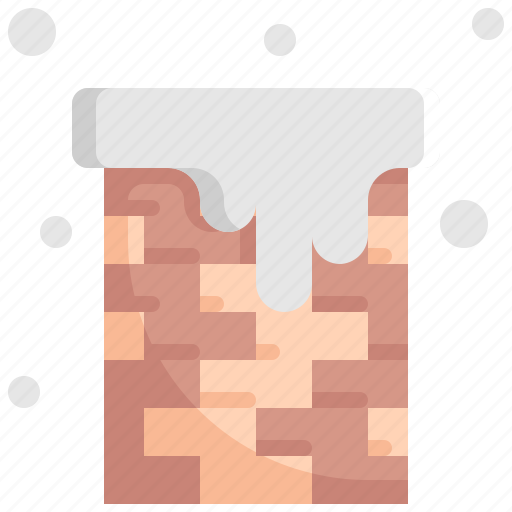 Building, chimney, home, house, snow, snowflake, winter icon - Download on Iconfinder
