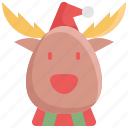 animal, christmas, deer, reindeer, winter, xmas