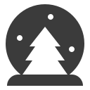 ball, fir, snow, tree