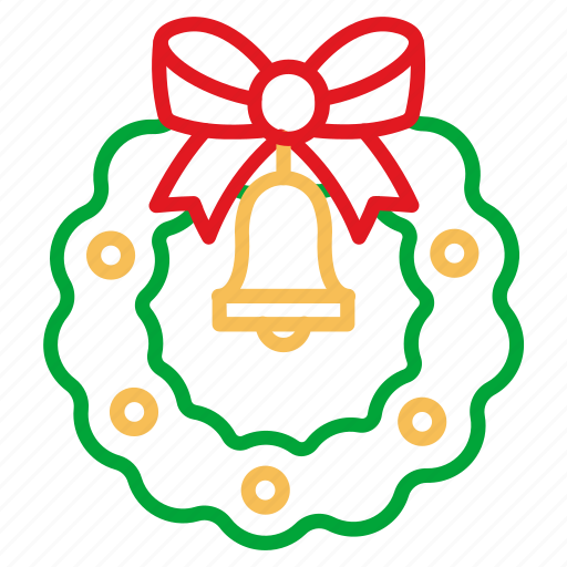 Adornment, bow, christmas, decoration, new year, ornament, wreath icon - Download on Iconfinder