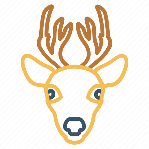 Animal, christmas, deer, mammal, reindeer icon - Download on Iconfinder