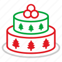 cake, celebration, christmas, christmas cake, new year, party 