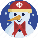 bow, carrot, christmas, cute, hat, snowman, white