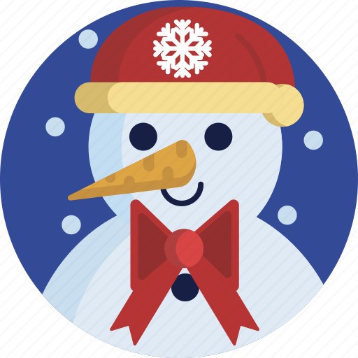 Bow, carrot, christmas, cute, hat, snowman, white icon - Download on Iconfinder