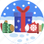 christmas, cold, decoration, gift, present, snow, snowflake 