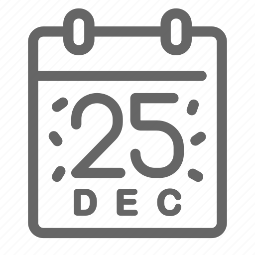 Calendar, christmas, holiday, winter, xmas icon - Download on Iconfinder
