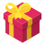 box, christmas, gift, holiday, isometric, object, present 