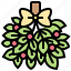 bouquet, christmas, decorate, hanging, mistletoe 