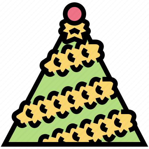 Christmas, decorative, garland, tinsel, tree icon - Download on Iconfinder