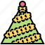 christmas, decorative, garland, tinsel, tree 