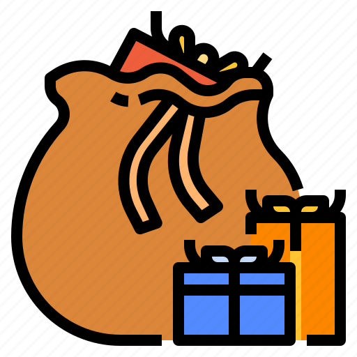 Bag, claus, giftbox, sack, santa icon - Download on Iconfinder