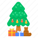 box, celebration, christmas, doll, gift, tree