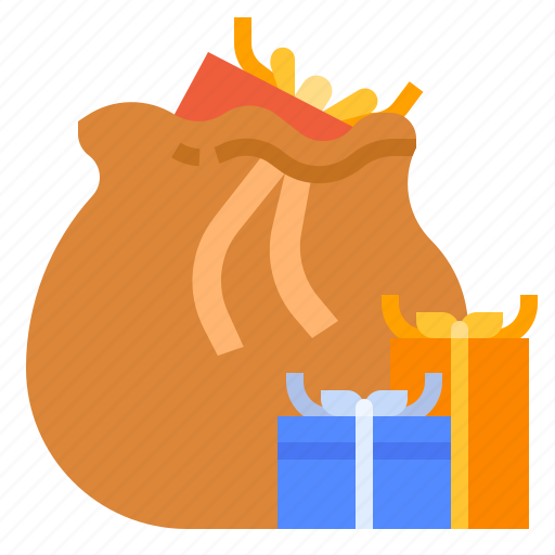 Bag, claus, giftbox, sack, santa icon - Download on Iconfinder