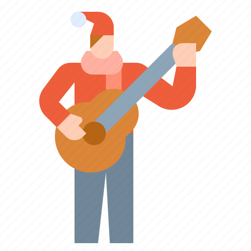 Christmas, guitar, live, music, singing icon - Download on Iconfinder