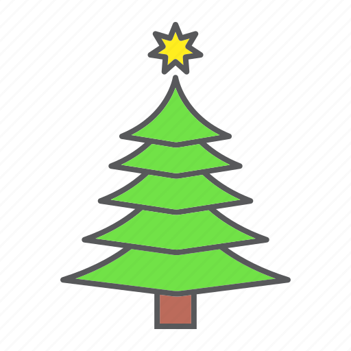 Xmas, tree, year, new, christmas, fir, star icon - Download on Iconfinder