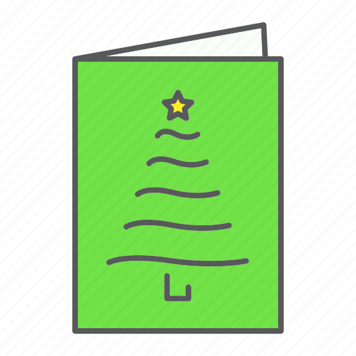Holiday, letter, tree, card, christmas, invitation, greeting icon - Download on Iconfinder