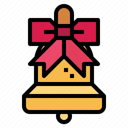 Christmas, bow, handbell, bell, ribbon icon - Download on Iconfinder