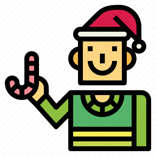 Cane, christmas, hat, man, candy, xmas icon - Download on Iconfinder