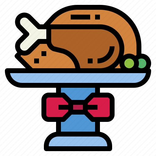 Turkey, bow, chicken, roast, food icon - Download on Iconfinder