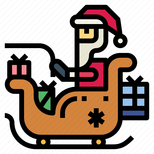 Christmas, gift, sleigh, sled, santa icon - Download on Iconfinder