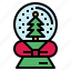 globe, ribbon, christmas, snow, tree, xmas 