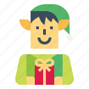 christmas, elf, gift, elves, xmas