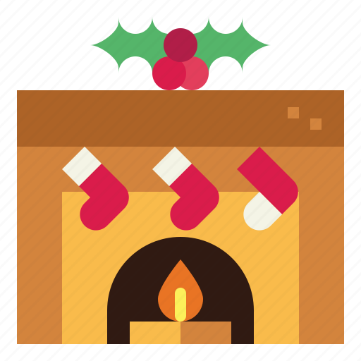 Fire, sock, living, room, christmas, fireplace icon - Download on Iconfinder