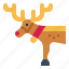 christmas, deer, animal, wildlife, reindeer 