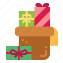 christmas, xmas, gift, present, sack