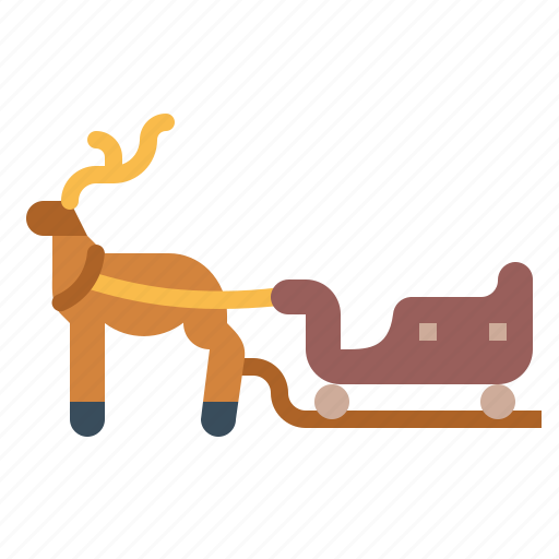 Christmas, seat, sled, sleigh, reindeer icon - Download on Iconfinder