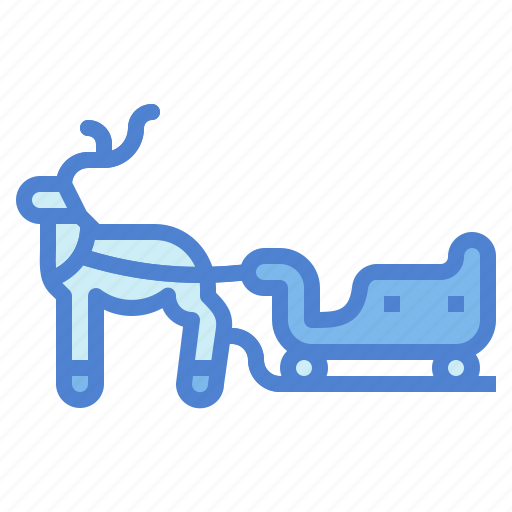 Christmas, seat, sled, sleigh, reindeer icon - Download on Iconfinder