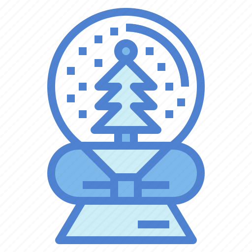 Snow, tree, globe, xmas, christmas, ribbon icon - Download on Iconfinder