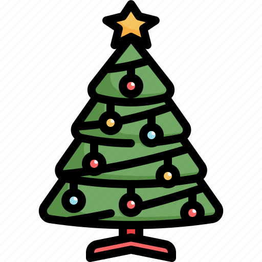 Xmas, christmas, celebration, tree, winter, decoration, holiday icon - Download on Iconfinder