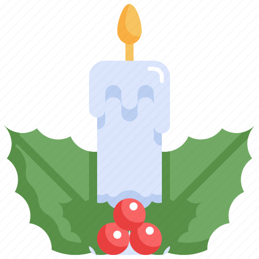 Leave, christmas, candle, light, celebration, xmas, mistletoe icon - Download on Iconfinder