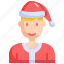 avatar, holiday, christmas, man, profile, celebration, xmas 