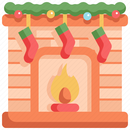 Socks, holiday, christmas, chimney, celebration, fireplace, xmas icon - Download on Iconfinder
