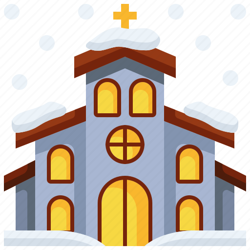 Christmas, snow, christianity, church, architecture icon - Download on Iconfinder