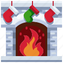xmas, christmas, fireplace, winter, chimney