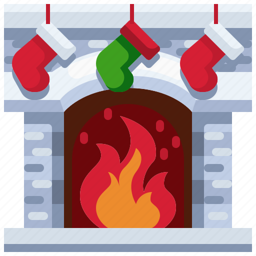 Xmas, christmas, fireplace, winter, chimney icon - Download on Iconfinder