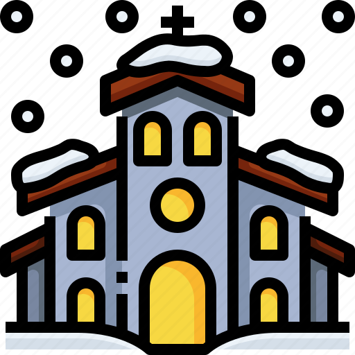 Christianity, christmas, architecture, snow, church icon - Download on Iconfinder