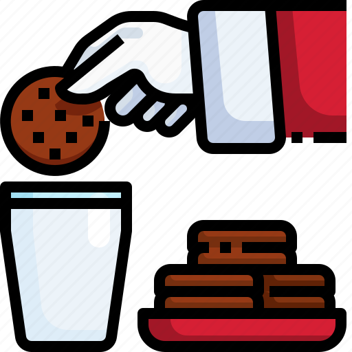 Cookies, milk, christmas, breakfast, food icon - Download on Iconfinder