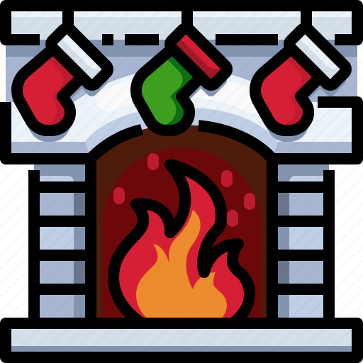 Chimney, fireplace, christmas, winter, xmas icon - Download on Iconfinder