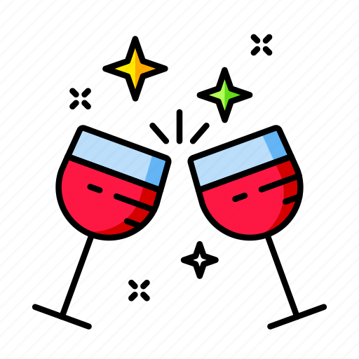 Birthday, cheers, christmas, wine, celebration, party, champagne icon - Download on Iconfinder