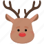 deer, christmas, santa 