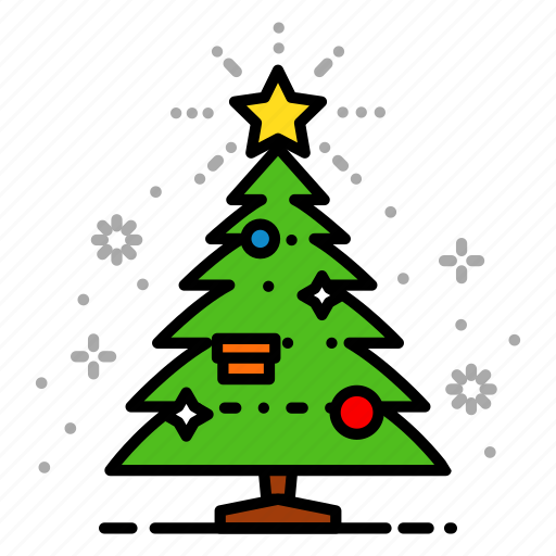 Christmas, tree, xmas, decoration, light, star, bulb icon - Download on Iconfinder